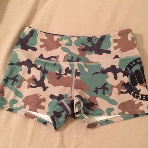 Feed Me Fight Me Camo Shorts